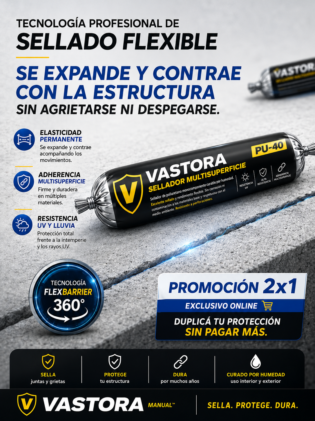 Vastora™ Sellador Impermeabilizante de Alta Densidad