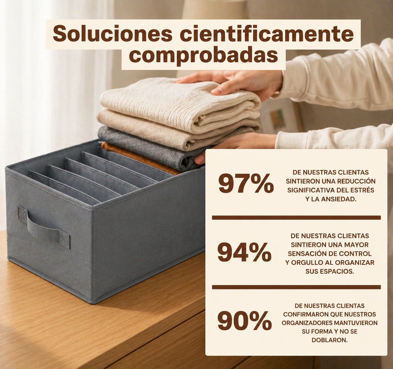 Organizadores de Ropa Plegables (Comprá 1 y Llevate 3)