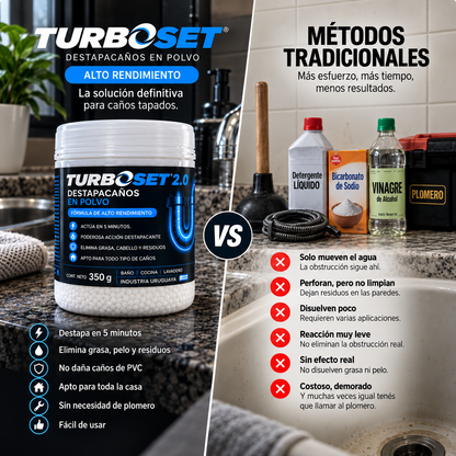 TURBOSET - Destapa tu Cañería en Minutos
