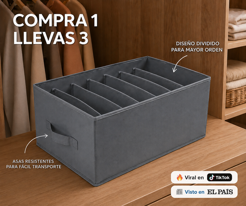 Organizadores de Ropa Plegables (Comprá 1 y Llevate 3)