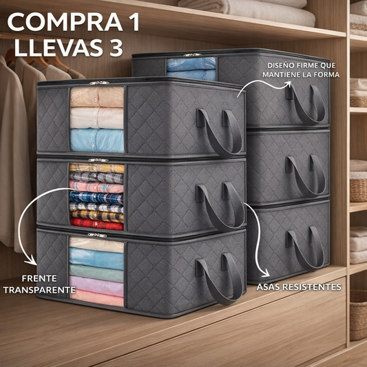 Organizadores de Ropa Plegables - Duplicá el espacio de tu placard en 30 segundos (sin esfuerzo)