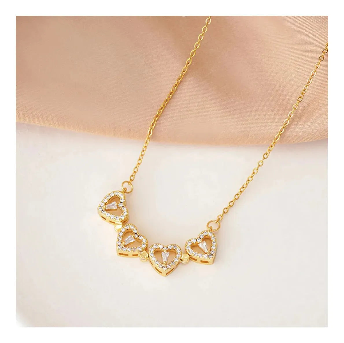 Collar De Corazones Convertible a Trébol