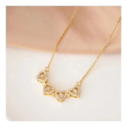 Collar De Corazones Convertible a Trébol