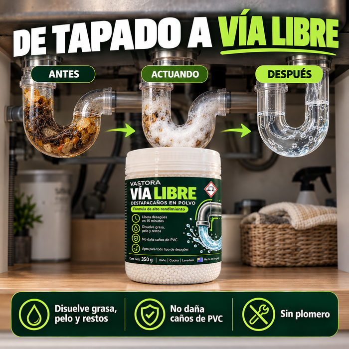 VÍA LIBRE - Destapacaños en Polvo